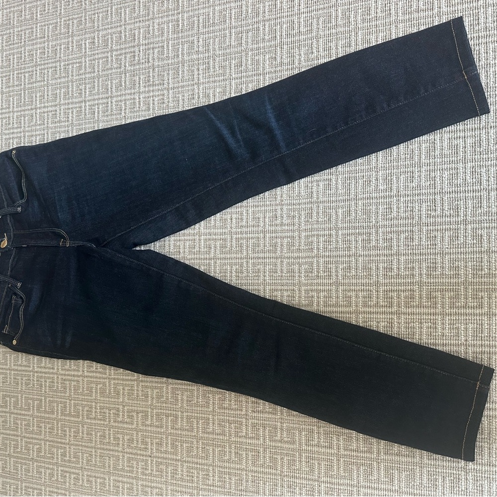 Frame Denim Dark Blue Straight Leg Jeans